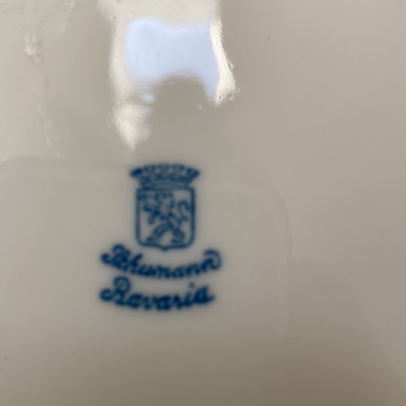 Vintage reticulated design decorative pink rose plate - Picture 5 of 10